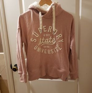 Superdry Vintage smoky pink hoodie